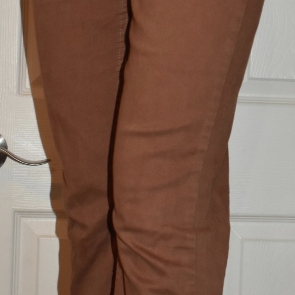 Brown Cropped Flare Pants
